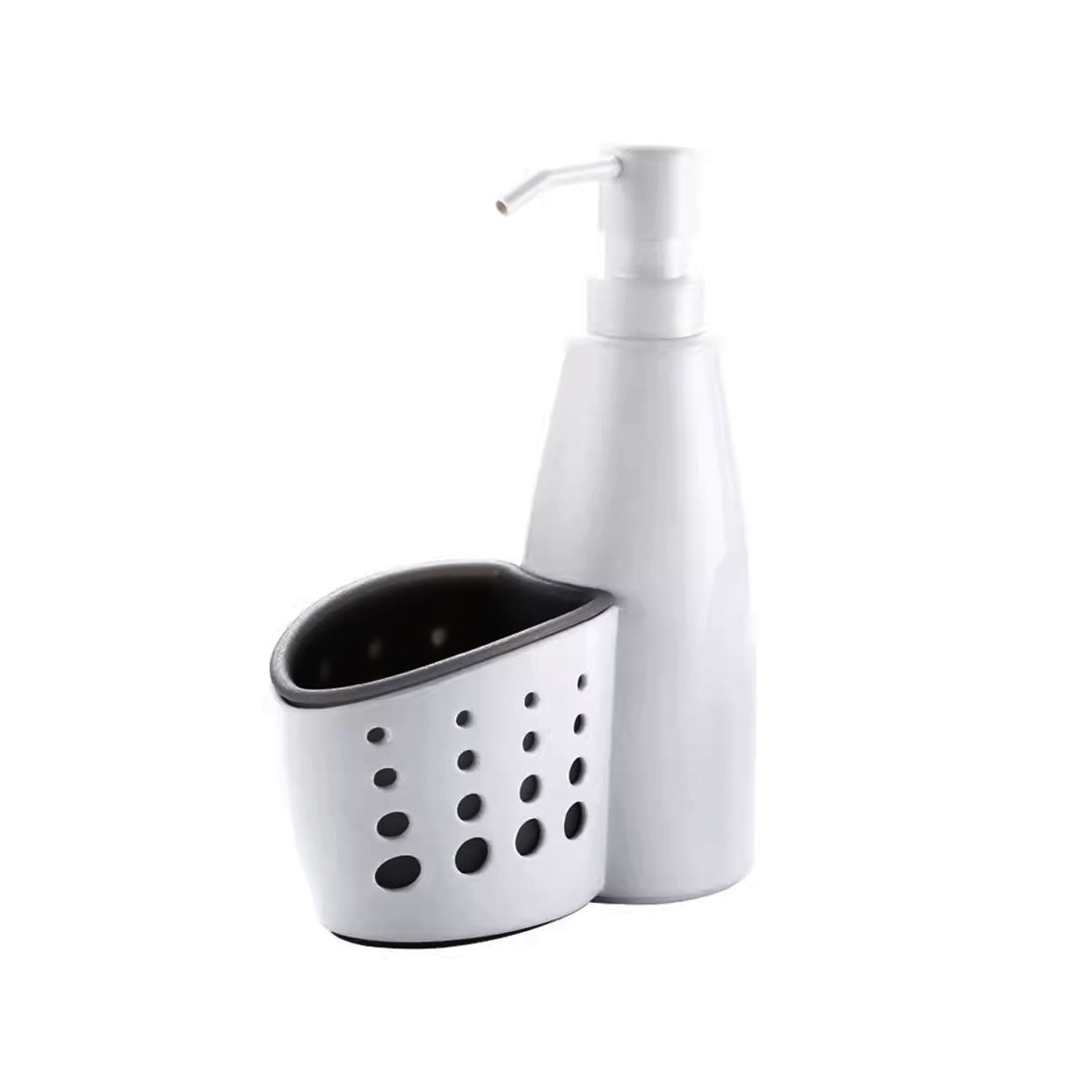 DualEase Dish Soap Dispenser with Sponge Holder