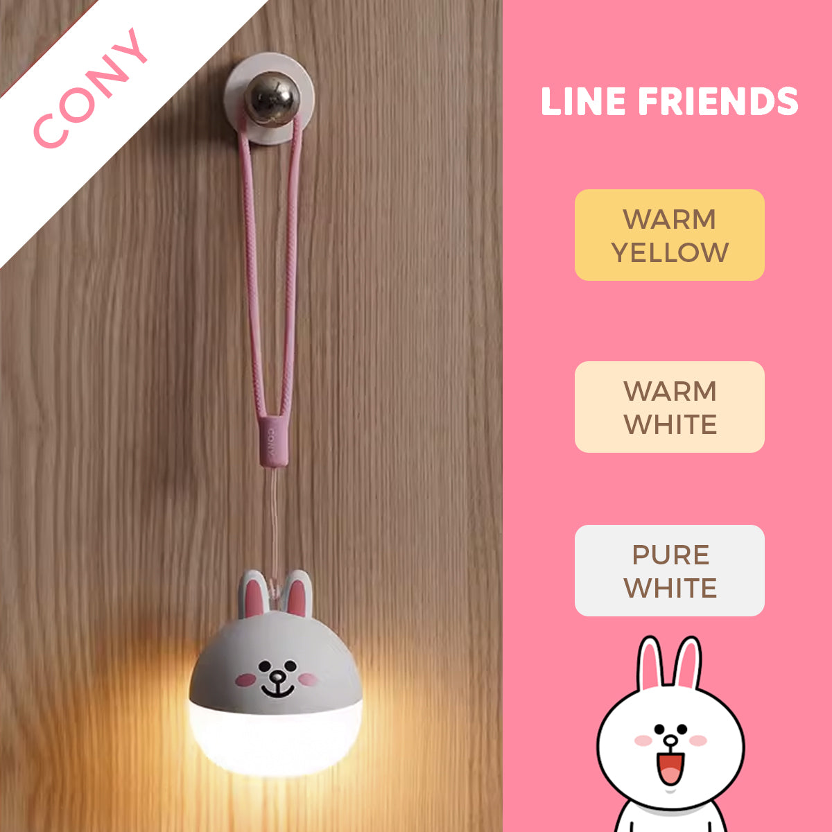 LINE FRIENDS Light Buddy Cute LED Lamp