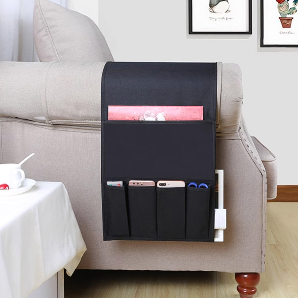 mo2shop - sofa holder storage bag - black